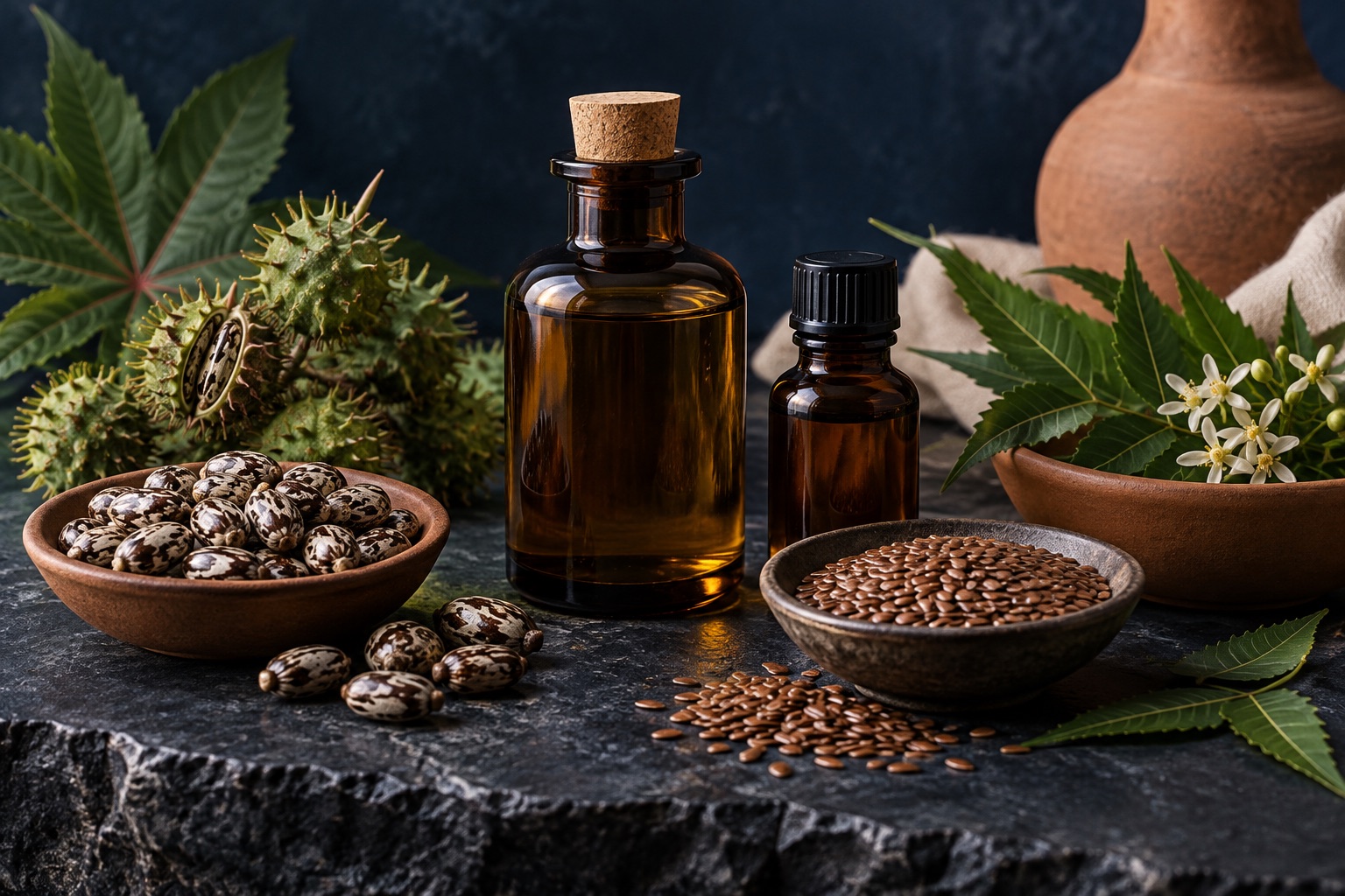 Industrial oil botanicals